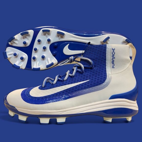 Nike Huarache 2KFilth MCS (2015) Game Royal Wht Mens Baseball Cleats Size 10 NEW - Picture 1 of 8